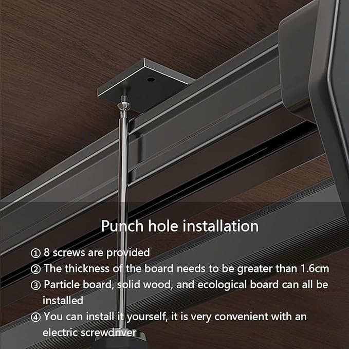 Pull Out Valet Rod for Pants Hangers, Top Mounted Adjustable Sliding Closet Rail, Made of Aluminum Alloy, Smooth Pull-Out, He