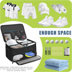 Golf Trunk Organizer, 2 Layer Golf Storage Bag, Waterproof Car Golfer Organizers with Ventilation Compartment for 2 Pairs