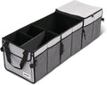 DNA Motoring Trunk Organizer for Car, 90L Large Capacity Foldable Trunk Organizer, Multi Compartment Car Trunk Organizer