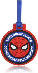 Marvel Spiderman Luggage Tag 2 Piece Set | 4.25" Spiderman Kids Luggage Tags for Suitcases | Travel Essentials Cruise Ship Ac
