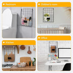 1 Pc Storage Racks, Metal Wire Wall Mounted Magazine Holder, Wall Hanging Organizer holder for Mail Files, Newspapers, Magazi