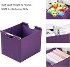 HOONEX Large Collapsible Storage Bins, Linen Fabric, Pack of 2, Storage Baskets with Wooden Carry Handles and Sturdy Heavy Ca