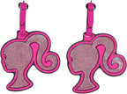 FUL Barbie 2-Piece Suitcase ID Tag Set with Adjustable Straps, Bling, Multi, One Size