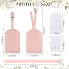 Amylove 48 Sets Leather Luggage Tags Bulk Wedding Favors Luggage Tags for Guests Bridal Gifts Wedding Bridal Shower Gift PU L