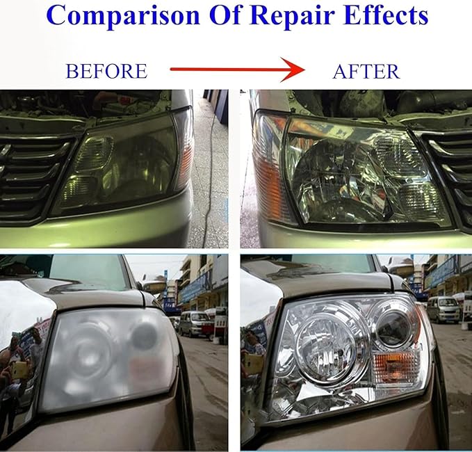 ROYWOO Car Headlight Restoration Liquid 600ml (800g), Auto Headlight Scratch Restoring Fluid, Headlight Lens Polish Repair Liquid for Repair of Scratch,Yellowed, Haze, Cracked Headlamp
