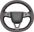 MEWANT Tesla Model 3 Highland/Model Y DIY Stitching Steering Wheel Cover Wrap for Tesla Model 3 Highland 2023-2025/Model Y 2025 Highland for Tesla Model 3/Model Y Accessories
