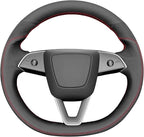 MEWANT Tesla Model 3 Highland/Model Y DIY Stitching Steering Wheel Cover Wrap for Tesla Model 3 Highland 2023-2025/Model Y 2025 Highland for Tesla Model 3/Model Y Accessories