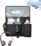 Cosmos Airplane Seatback Organizer Flight Travel Essentials Seat Back Storage Bag Airline Seat Hanging Pockets for Tablet, Magazines, Phone and Water Bottle | Keep Personal Items Clean & Organized