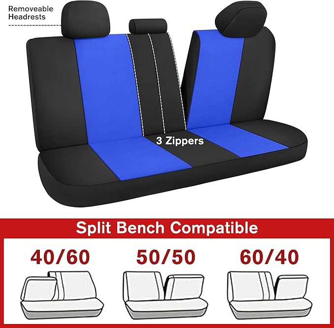 YGL Car Seat Covers for Full Seats,Waterproof Seat Covers for Cars,Durable Neoprene Car Seat Protectors,Interior Covers for C