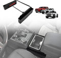 Muslogy Center Console Organizer Hanging Storage Box Compatible with 2024 2025 2026 Toyota Tacoma & 2025+ 4Runner Accessories Console Left & Right Phone Pocket Gear Shift Side Organizer