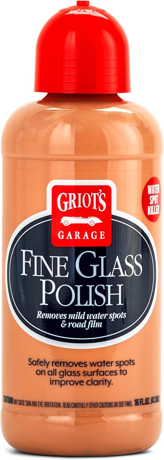 Griot's Garage Fine Glass Polish, Car Window, Windshield Polishing Cleaner for Automotive and Home, Removes Stains and Water Spots, 11017, 16 oz
