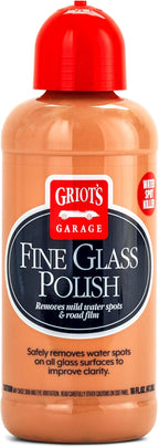 Griot's Garage Fine Glass Polish, Car Window, Windshield Polishing Cleaner for Automotive and Home, Removes Stains and Water Spots, 11017, 16 oz