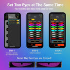 LED Eyes for Truck Windshield, Devil Eyes Light for Windshield, Devil Eyes Light for Car, Truck, SUVs, Pickup, UTV and Golf Cart (2PCS 13.7X4 INCH (Small Size for Cars Only))