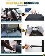 Seat Back Protector | Tactical MOLLE Panel Organizer | Universal Waterproof Back Cover for Compact SUVs/Trucks