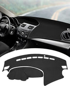 FIILINES Dash Cover Fit for Mazda 3 2010-2013 Accessories Dashboard Mat Cover for Mazda 3 Accessories Dash Mat Sunshade Nonsl