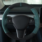 MEWANT Hand Stitched Steering Wheel Cover for Tesla Model 3 2017-2023 / Model Y 2020-2023 for Tesla Model 3/Y Accessories