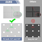 WALMANN 4-Pack 12"x16" Metal Pegboard Panels for Garage, Tool Organizer Pegboard for Pegboard Hooks - Compatible with 1/8" & 