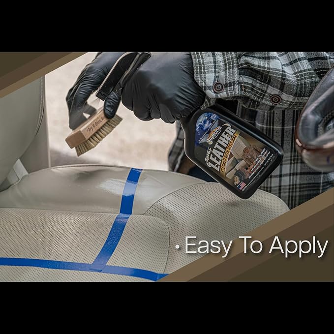 Gliptone Leather Cleaner Spray with Glycerine, pH Balanced, Safely Cleans and Restores, 17 fl oz