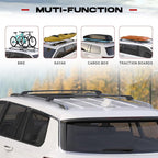 HEKA 260lbs Roof Racks Cross Bars Replacement for XV Crosstrek 2013-2017 All-Aluminum Lockable with Side Rails Rooftop Black Luggages Kayaks Bikes Canoe Surfboards