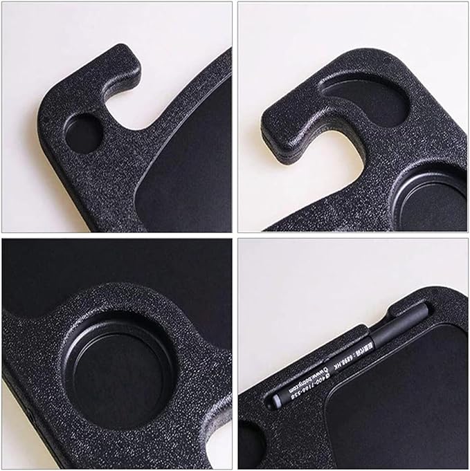 TSY TOOL 2 Pack Steering Wheel Tray, Car Desk, Two Sided Laptop Drink Food Work Table Holder for Constant Travelers, Fits Most Vehicles Steering Wheels