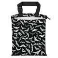 Car Trash Bag Large Hanging Can for Back of Seat, Cute Waterproof Car Garbage Bag for Vehicle, Travelling, Outdoor Cute Grey Black Bats