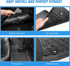 Nilight TPE Floor Mats for Nissan Rogue (Not fit Sport or Select Models) 2014 2015 2016 2017 2018 2019 2020, All Weather Custom Fit Heavy Duty Floor Liners