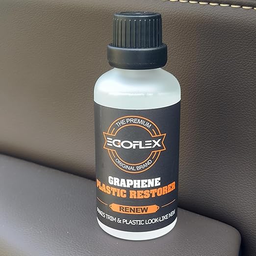Graphene Plastic Restorer Trim Kit - Crystal Coating Plastic Restorer for Cars - Rubber Vinyl Headlight Restoration Restore a Finish Back to Black Shine Exterior Auto Detailing Supplies