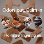 Car Air Freshener - Wood Air Freshener for Visor Clip - Long Lasting Car Odor Eliminator - Vehicle Scent Diffuser - Variety S