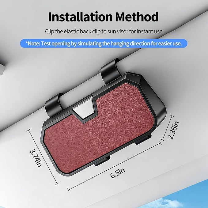 Sunglasses Holder for Car Visor Leather Eyeglasses Organizer Case for BMW X3 X5 X7 X1 3 4 2 5 Series Accessories