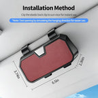 Sunglasses Holder for Car Visor Leather Eyeglasses Organizer Case for BMW X3 X5 X7 X1 3 4 2 5 Series Accessories