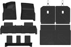 LASFIT Floor Mats&Trunk Mat&Backrest Mat for Rivian R1S 2025, TPE All Weather Floor Mats Custom Fit Floor Liner&Cargo Mat for R1S 2025 1st & 2nd & 3rd Row Full Set Car Mats and Cargo Liner