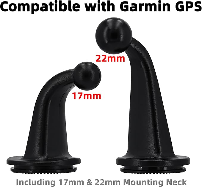 Friction Mount for Garmin GPS Vehicle Truck RV Navigator Portable NonSkid Beanbag Dashboard Mount Holder for Garmin Drivesmart Nuvi Drive Dezl Zumo Driveassist DriveLuxe StreetPilot 17mm&22mm