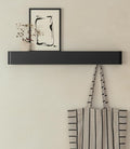 Kazai.® Coat Rack Wall Mount with Shelf 'Tone' | Modern Design Coat Hanger with Hidden Hooks and Storage | Hat Rack with Shel