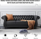 Black Leather Recoloring Balm with 100ml Mink Oil,Leather Couch Scratch Remover,Leather Repair kit for Vinyl Furniture and Ca