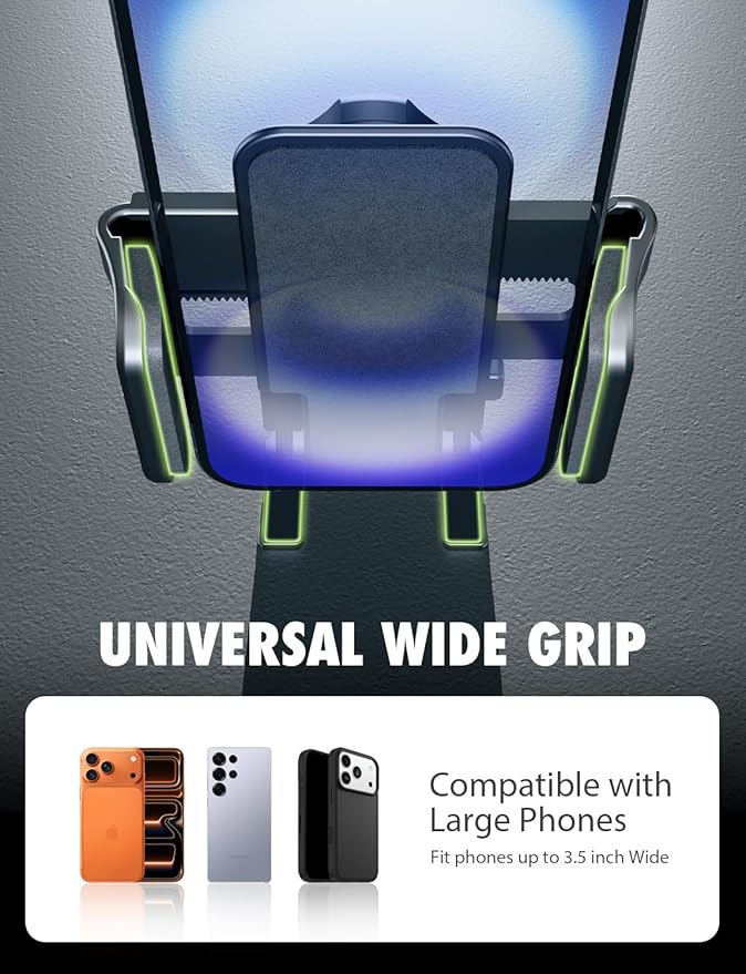 Bracketron Cup Holder Phone Mount for Car - TripGrip 2-in-1 Expandable Phone Holder with 360° Rotation & Ultra Stable Folding Support Legs, Fits Devices up to 3.5"