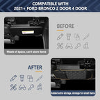 Visor Organizer Sun Visor Molle Panel for Bronco, Tactical Sun Visor Organizer Molle Webbing For Ford Bronco Accessories 2021-2025 Visor Storage Holder Pouch,2 Pack,Fit Driver Passenger Side