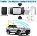 3PCS Car Window Shades Front Windshield Sun Shade Foldable Window Shade Custom Fit for Honda Odyssey 2018-2024 Accessories Car Shades for Front Windows Anti-UV Rays Block Heat