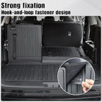 Cargo Mat with Backrest Mat for 2020-2024 2025 2026 Toyota Highlander Car Mat Accessories(Both Hybrid and Gas), TPE All Weather Cargo Liner with SeatBack Cover(Highlander-2 in 1 Trunk Mat)