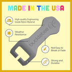 Bucklebee Easy Car Seat Buckle Release Aid for Children Unbuckle Car Seat Release Tool - Button Pusher - Opener for Nails (1 Pack Gray)