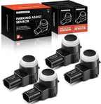 A-Premium 4-PC Reverse Backup Parking Aid Assist Sensor Compatible with Chevy, GMC, Buick, Cadillac & Saturn Models - Silvera