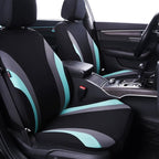 CAR PASS Line Rider Sporty Cloth 11PCS Universal Fit Car Seat Cover -100% Breathable with 5mm Composite Sponge Inside,Airbag 