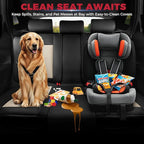 FREESOO Car Seat Covers Full Set, Leather Seat Covers for SUV, Beige Black Car Seat Covers Front Seats and Back, Waterproof C