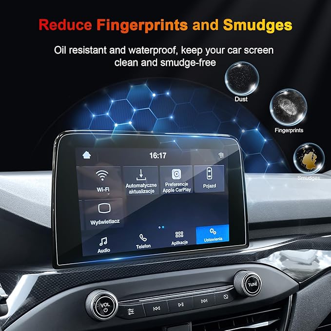 for 2020 Ford Escape Screen Protector for 2020-2025 Escape Active/ST-Line Select/Titanium SYNC 3 8" Touchscreen for 2025 Esca