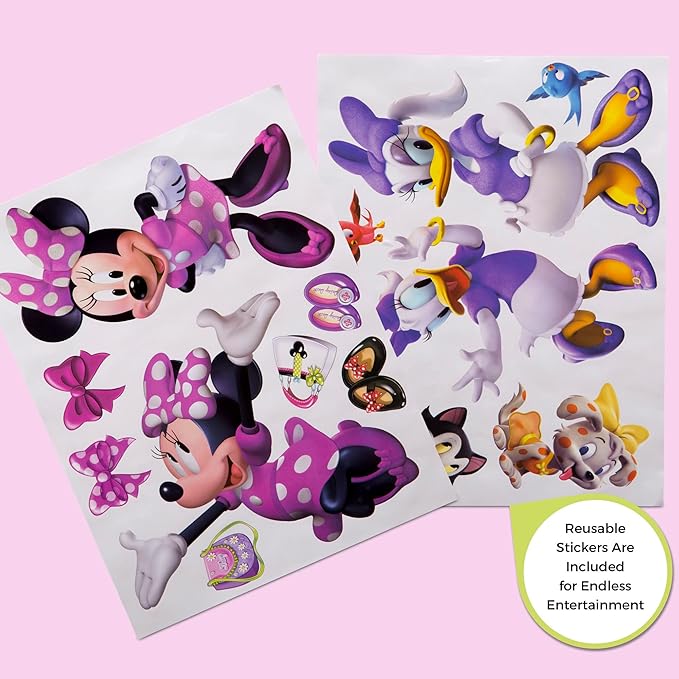 Delta Children Disney Minnie Mouse 6 Bin Design and Store Toy Organizer