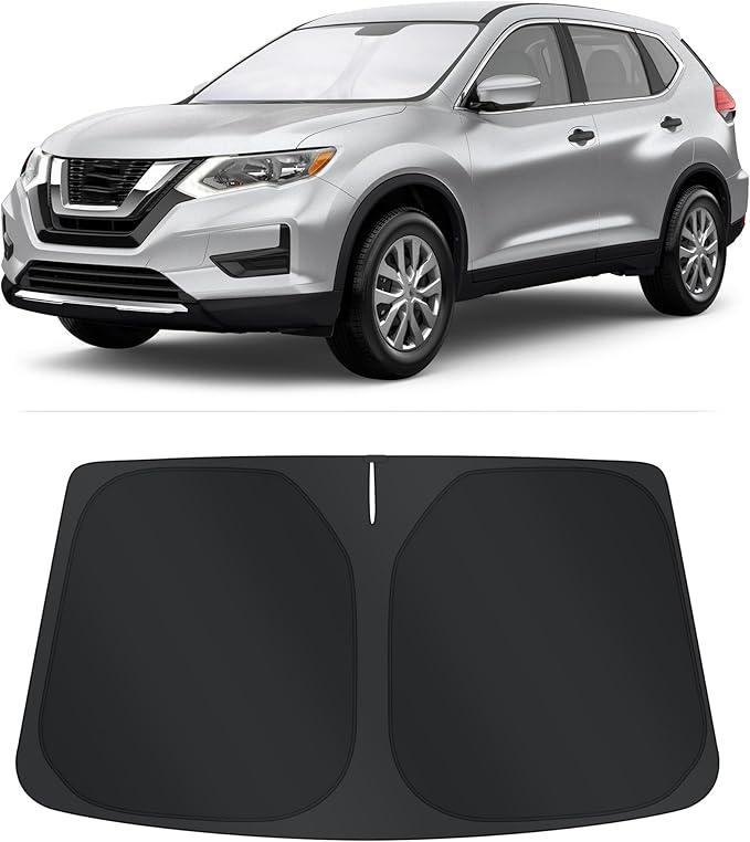 TINGLU Sun Shade for Nissan Rogue 2014-2020(NOT for Rogue Sport & 2021 Rogue 3rd Gen. T33) Accessories Windshield Sun Shade Window Shade UV Rays Protection Sun Visor Cover