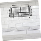Amosfun Kitchen Wall Organizer Wire Basket for Fruits and Vegetables Divided Storage Rack Space Saving Design for Kitchen Sea