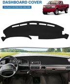 FIILINES Dash Cover Fit for Ford F150 F250 F350 1992 1993 1994 1995 1996 Dashboard Cover for F150 F250 F350 Accessories Mesh 