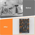 WALMANN 96 PCS Metal Pegboard with Pegboard Hooks for Wall, Garage Tools Storage Pegboard for Garage, Workbench, Peg Boards, 