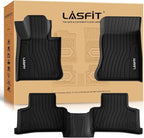 LASFIT Floor Mats for Mercedes Benz GLC 2023-2026 (Coupe Only for 2024-2026), GLC300 / GLC350e / GLC43 AMG/GLC 63 AMG S E, All Weather TPE Floor Liners Custom Fit GLC Car Mats 1st & 2nd Row Set