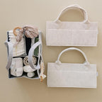 PUTSKA Baby Diaper Caddy Organizer - Nursery Storage Basket for Diaper Station, Baby Basket Shower List and Registry Gift Mus